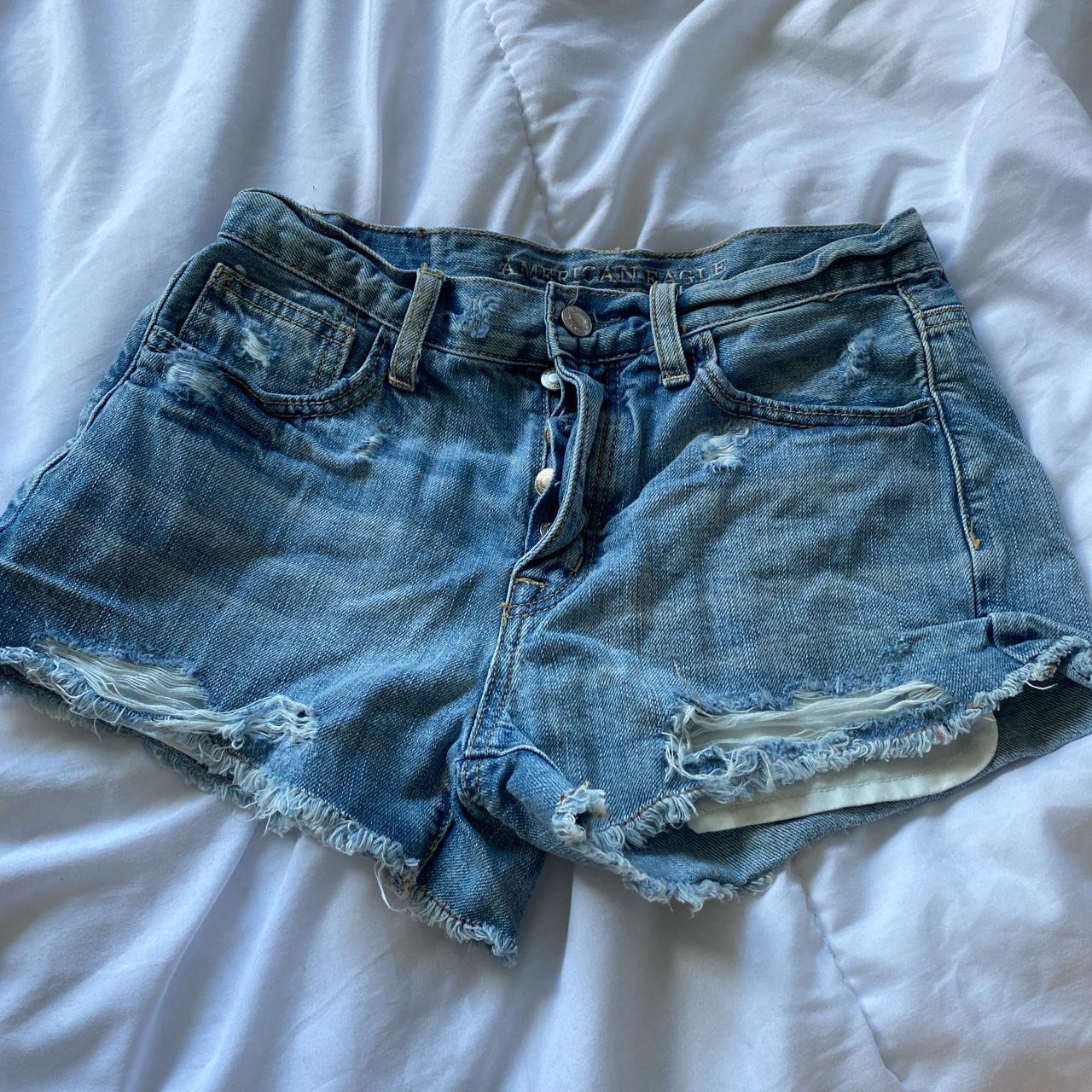 American Eagle Vintage High Rise Denim Shorts With Depop