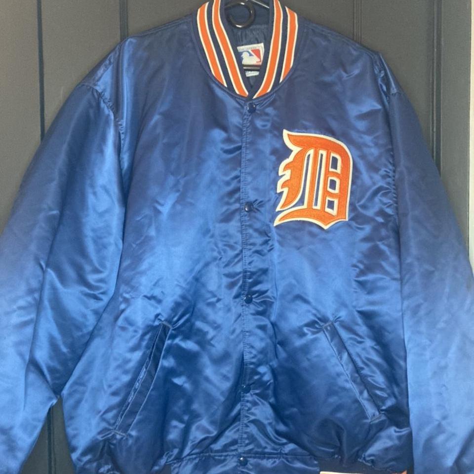 Vintage Detroit Tigers Starter Dugout Bomber Jacket Size 