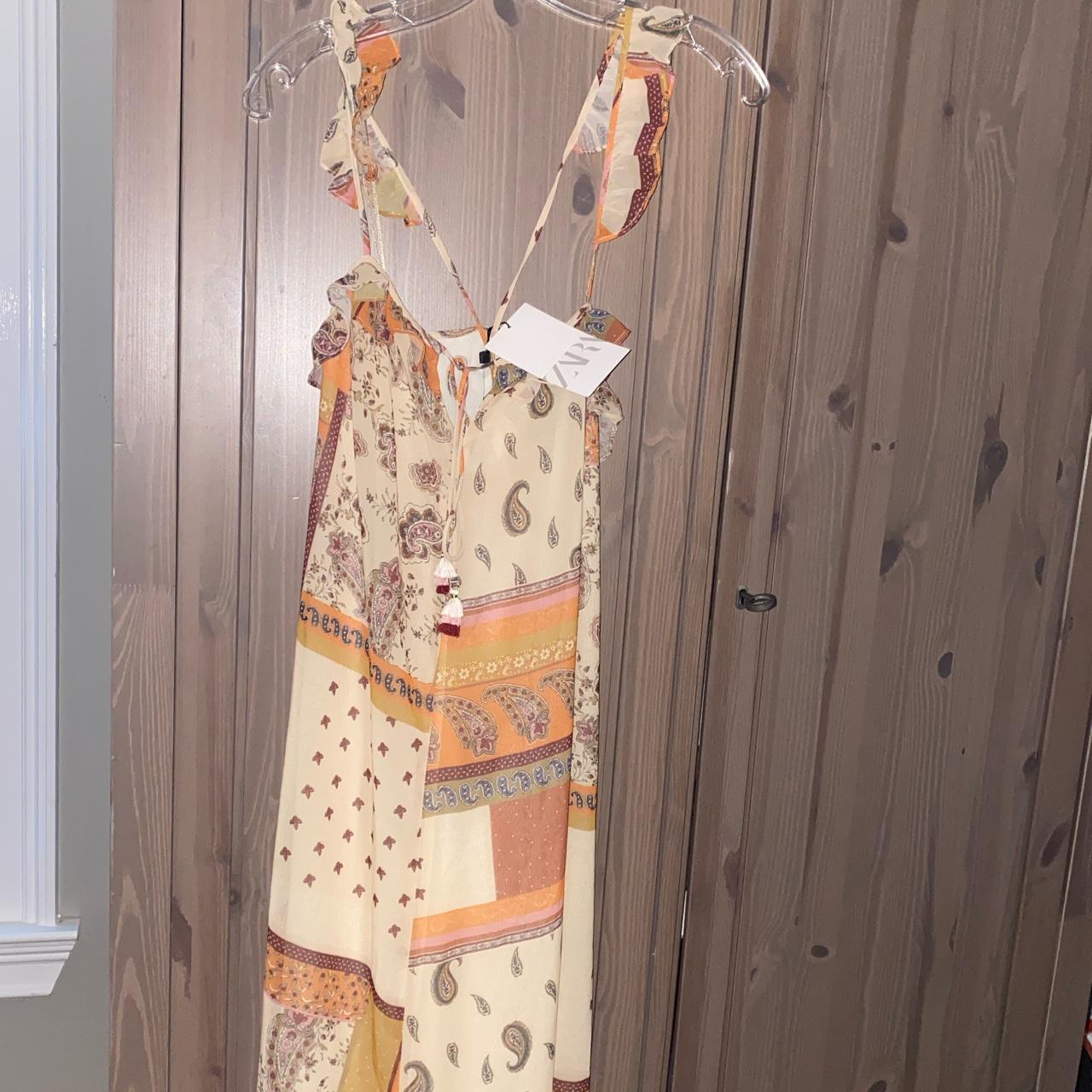 BRAND NEW WITH TAGS ZARA MIDI DRESS can fit xxs,... Depop