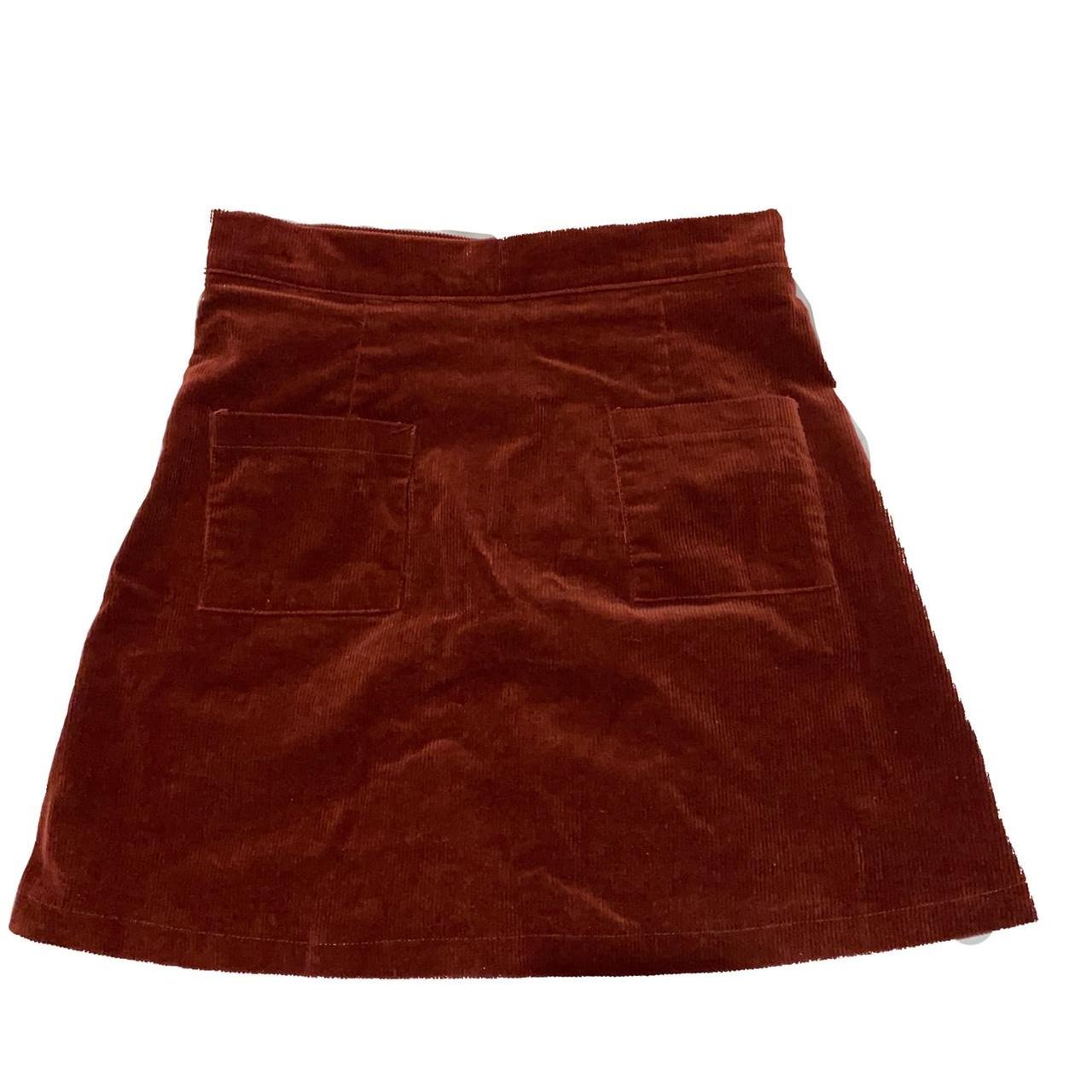 Women's Burgundy Skirt | Depop