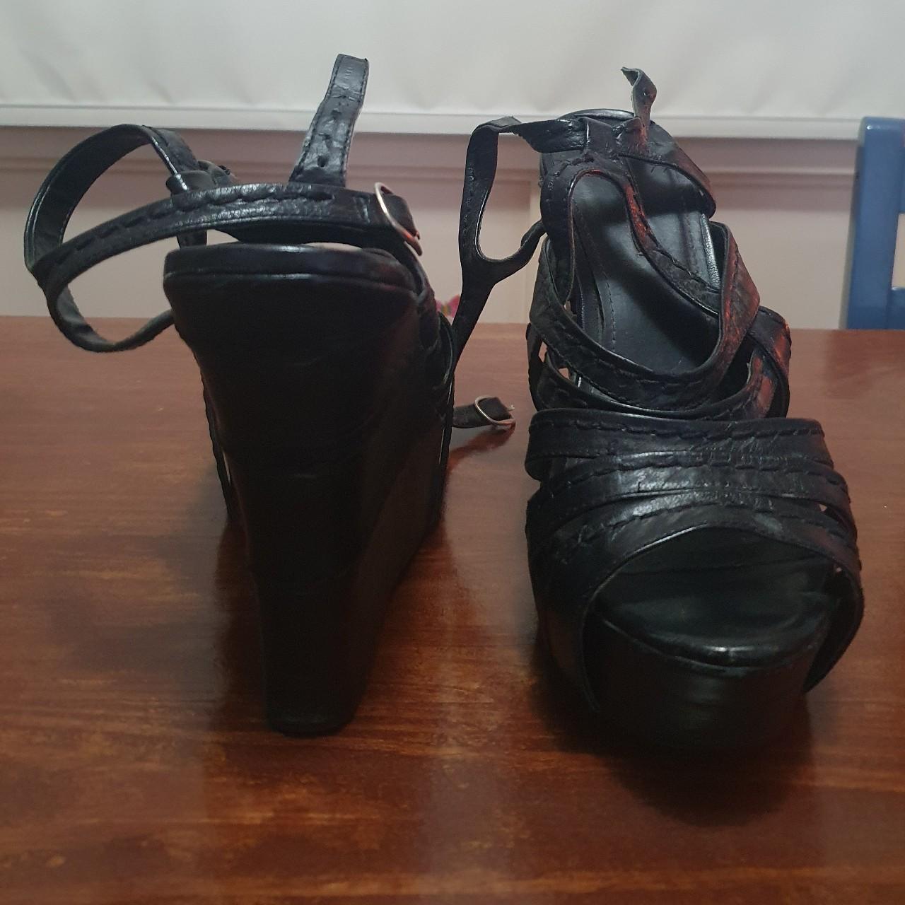 Wedge platform with straps. Super cute and adaptable... Depop