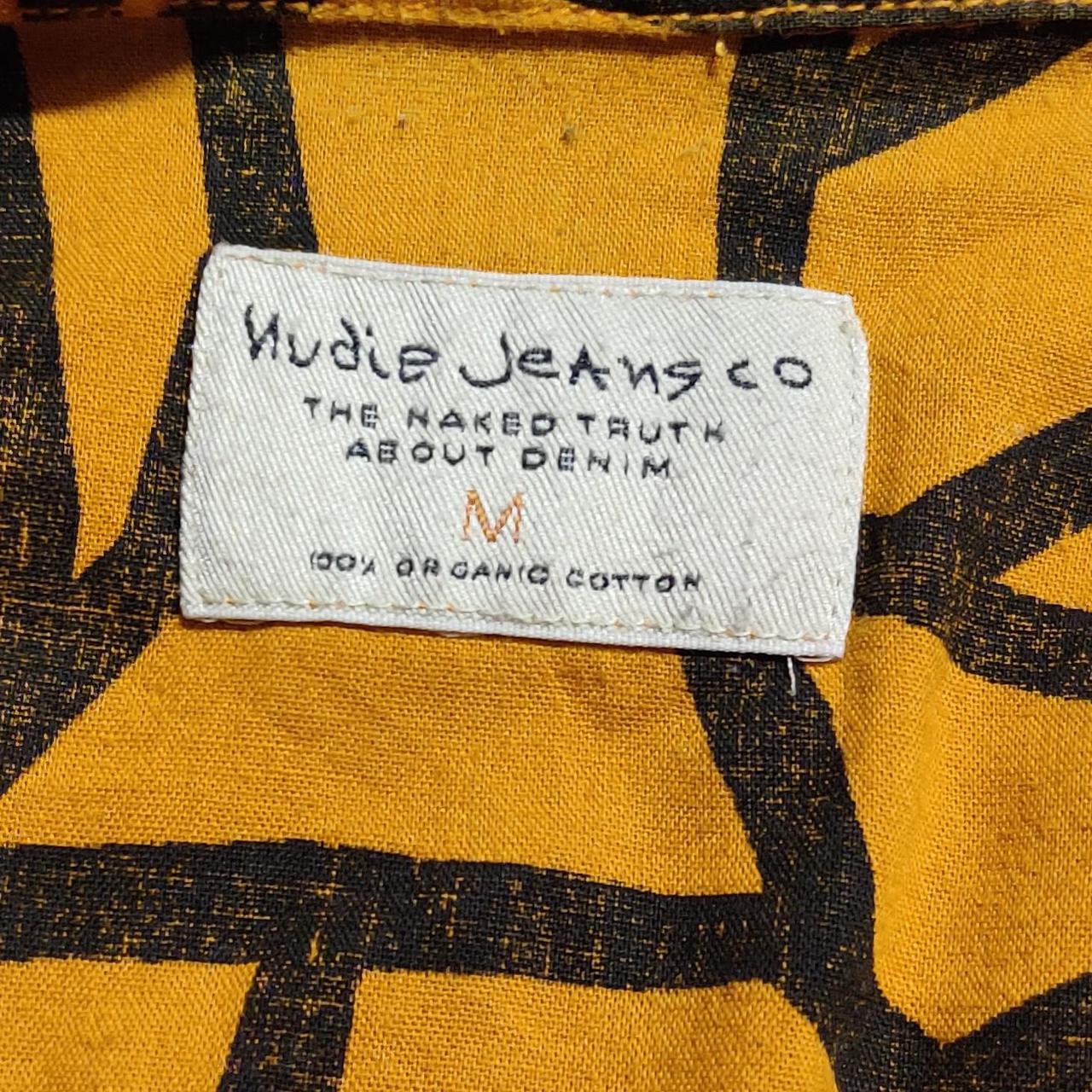 Nudie Jeans Men's Orange and Tan Shirt (2)