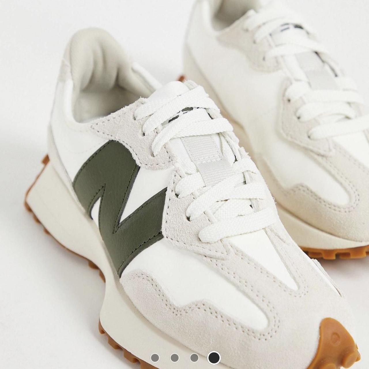 new balance 327 white green