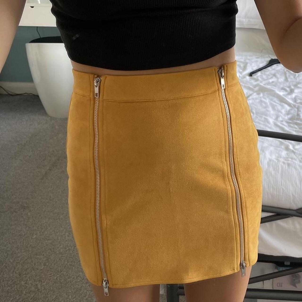 Missguided 2025 mustard skirt