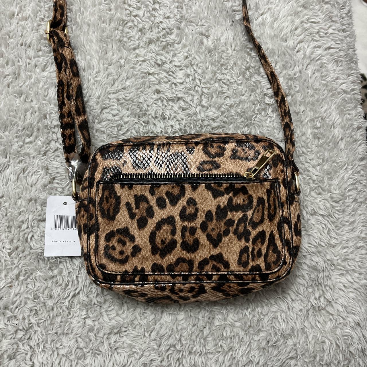 Leopard Print bag from peacocks brand new with tags!... - Depop