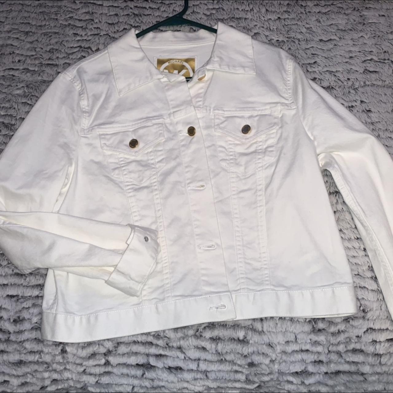 Michael kors white jean on sale jacket