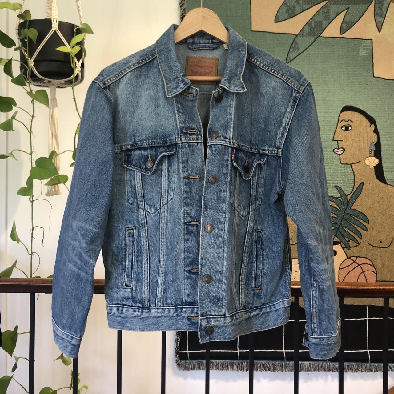 Levi’s blue denim jacket. Size M. Good condition -... - Depop