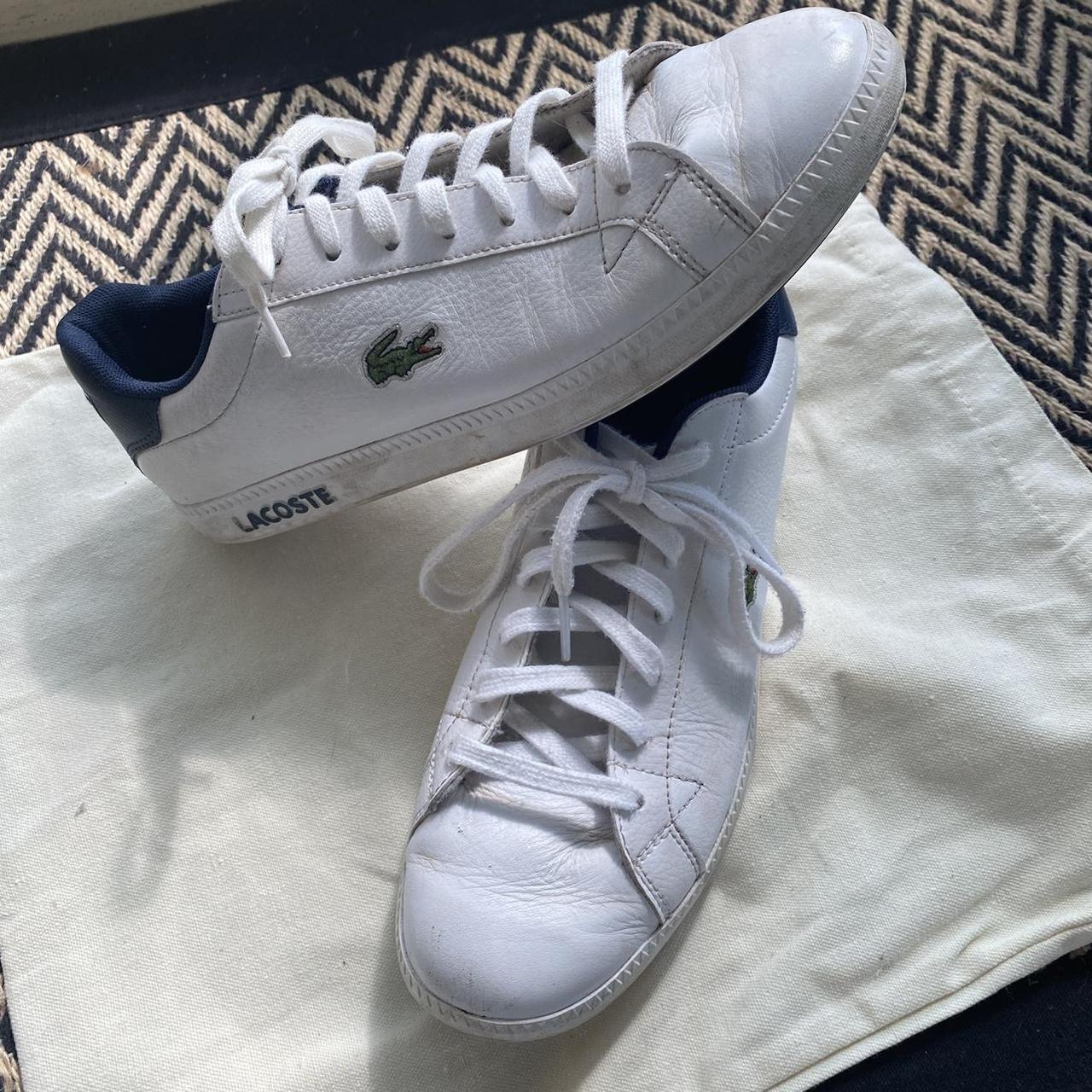 🌷LACOSTE TRAINERS🌷 The comfiest pair of white... - Depop