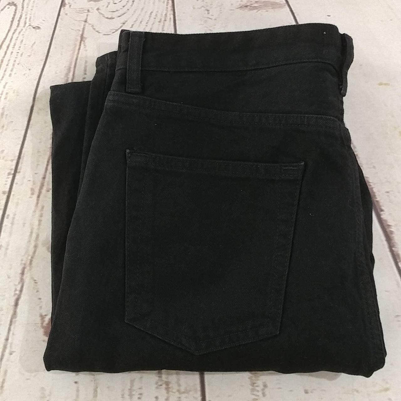 Zara black jeans with slits on the inner side seams.... - Depop