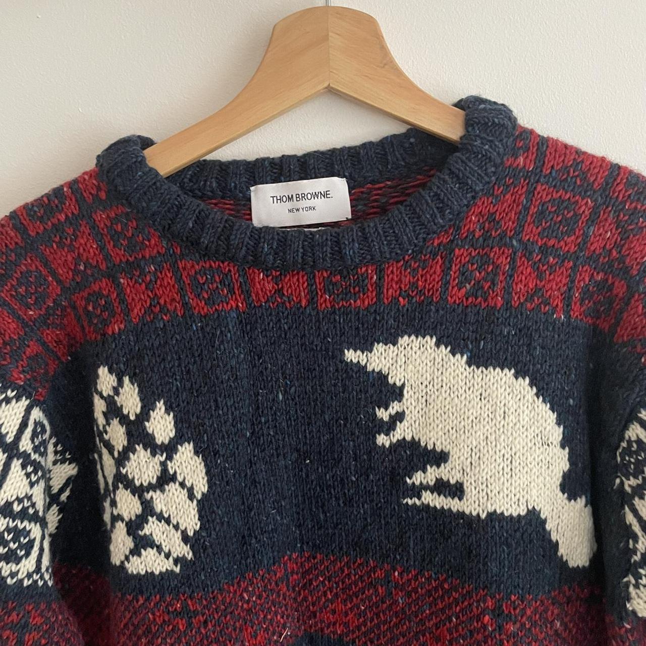 thom browne knit tie