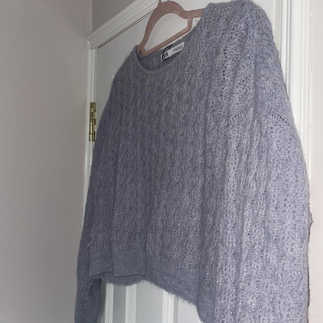 zara purple jumper