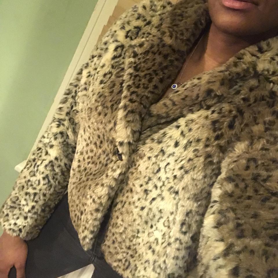 lipsy leopard print coat