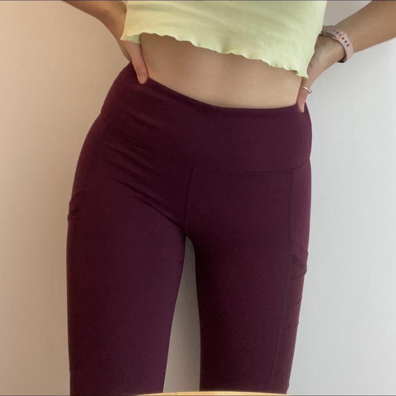 Maroon fabletics cheap leggings