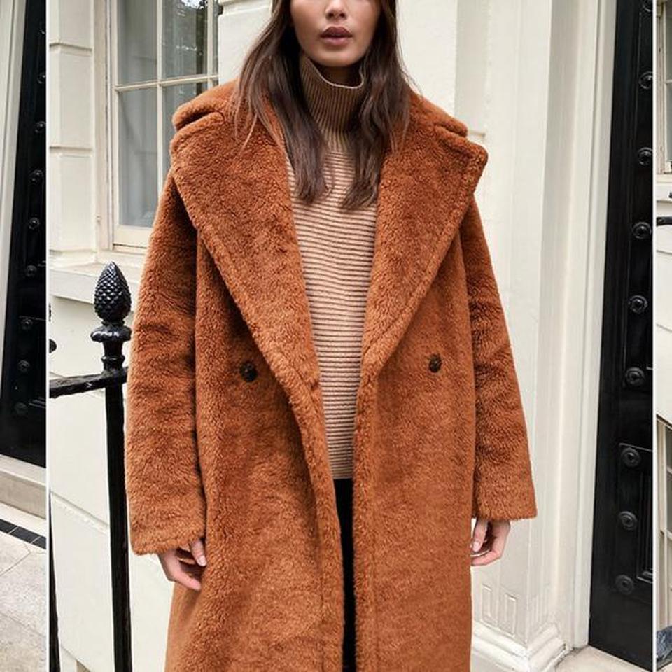 aritzia teddy bear coat