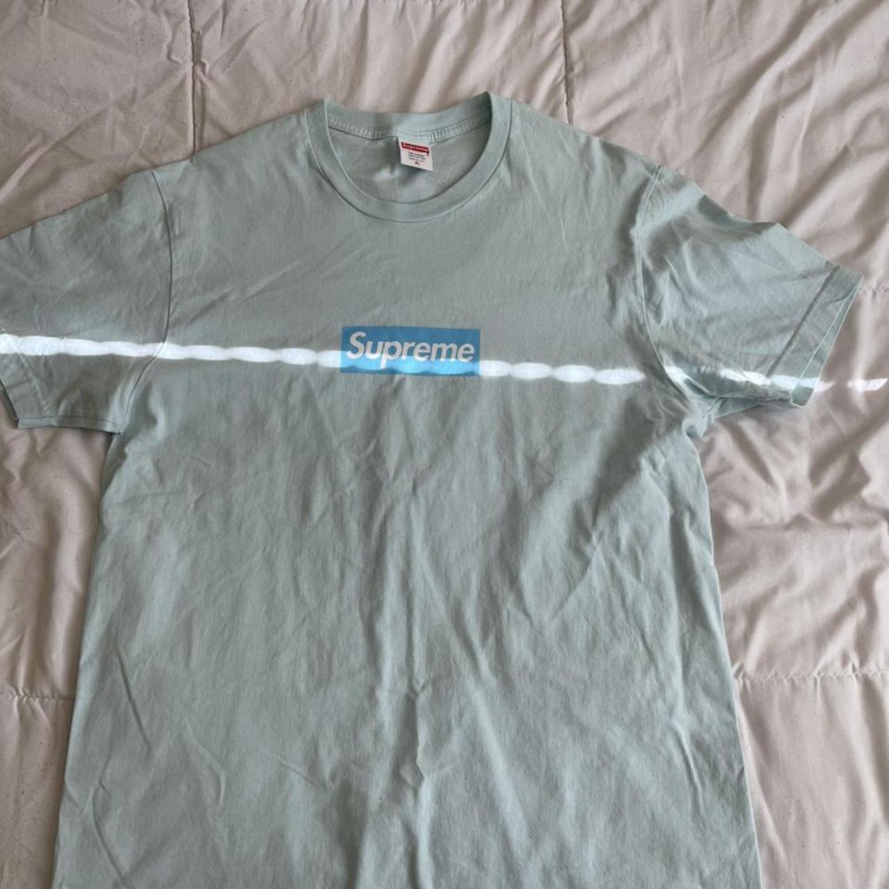 Supreme baby blue outlet box logo tee