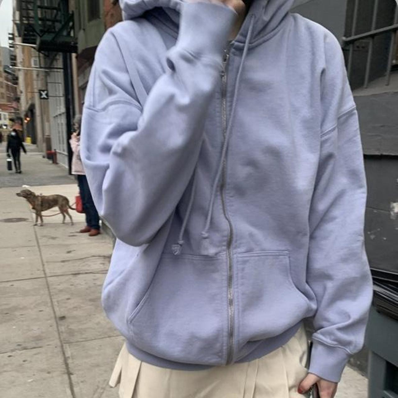 periwinkle carla moletom com capuz