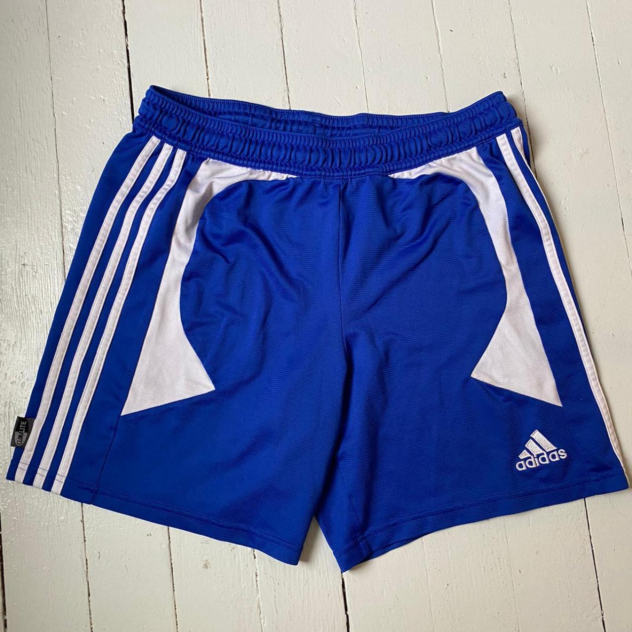vintage adidas shorts in blue - Depop