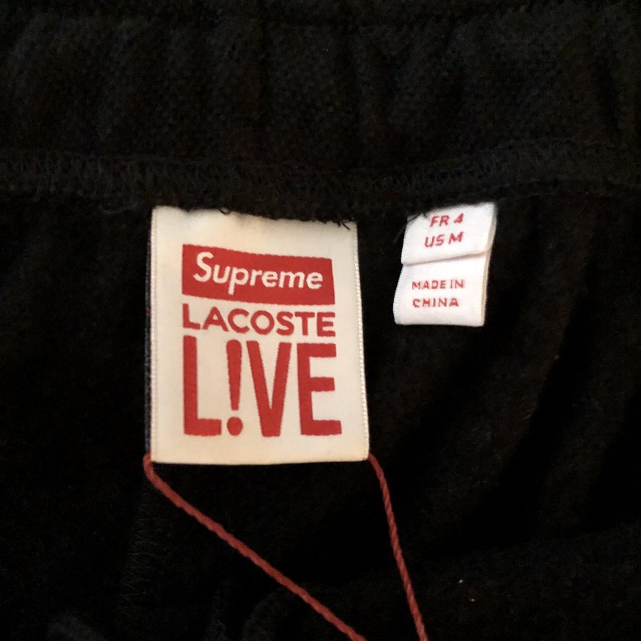 Supreme hot sale lacoste shorts