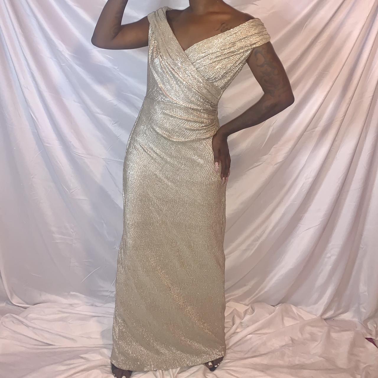 Ralph lauren best sale gold evening gown