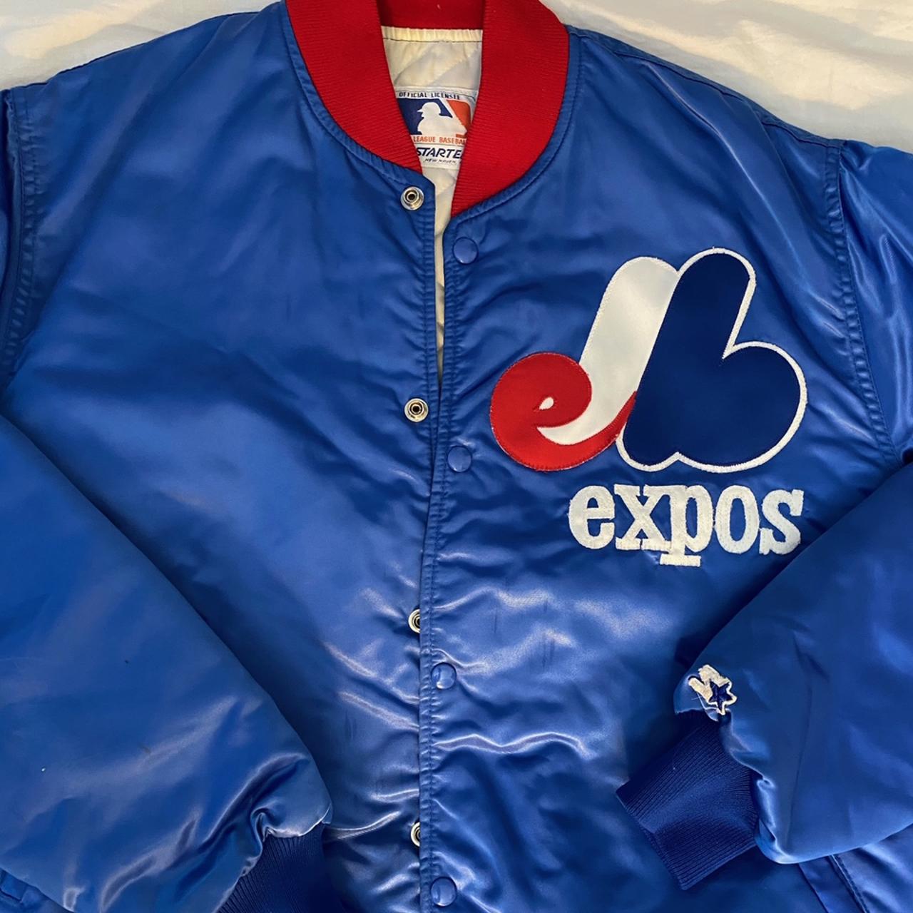 90s Montreal Expos Reversible Button Up Jacket