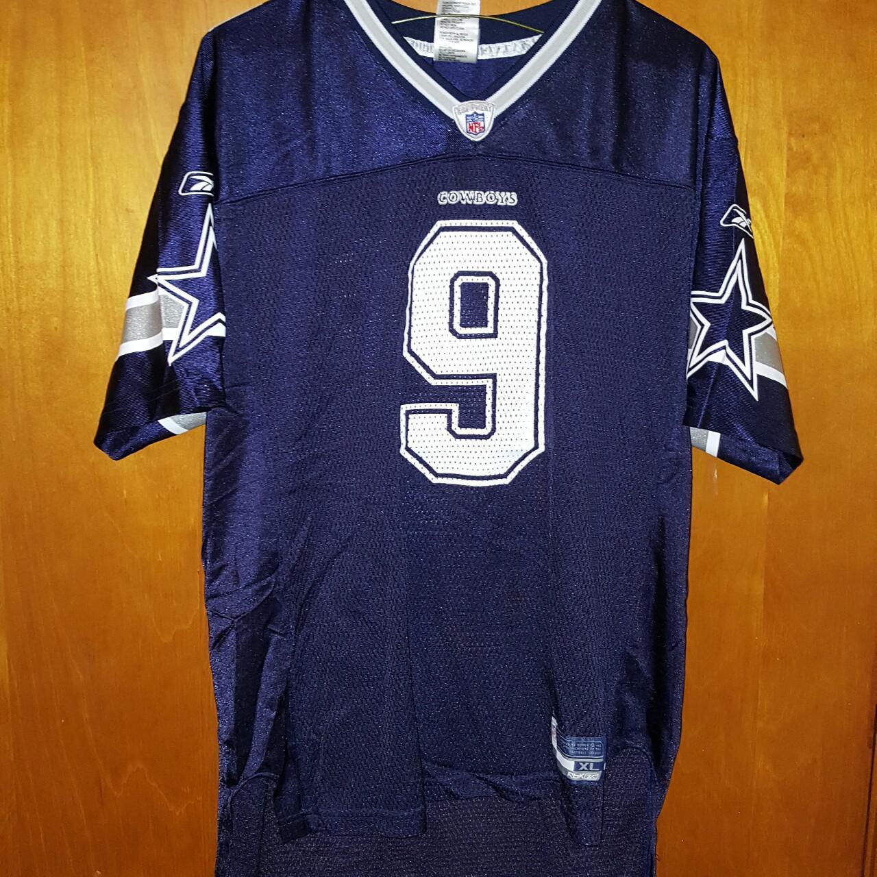 Dallas Cowboys Youth Size XL 18-20 NFL Reebok Jersey Tony Romo #9