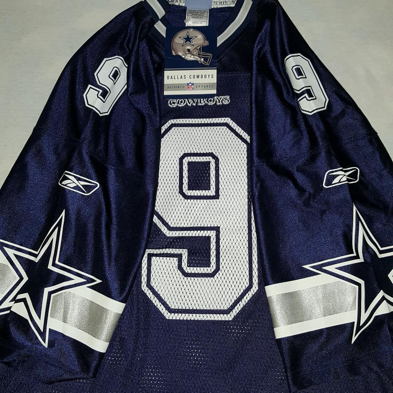 NFL Cowboys Tony Romo Jersey T Shirt Front and Back, - Depop