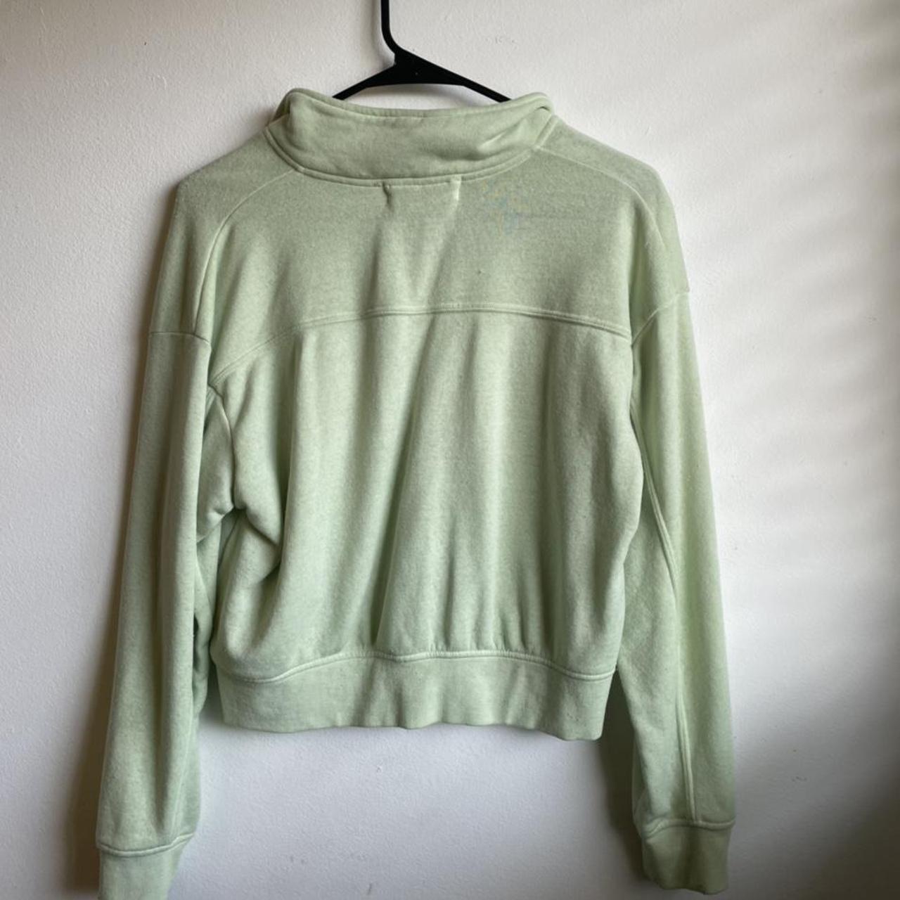 Neon Green Zip Up Size S very light and super cute... - Depop