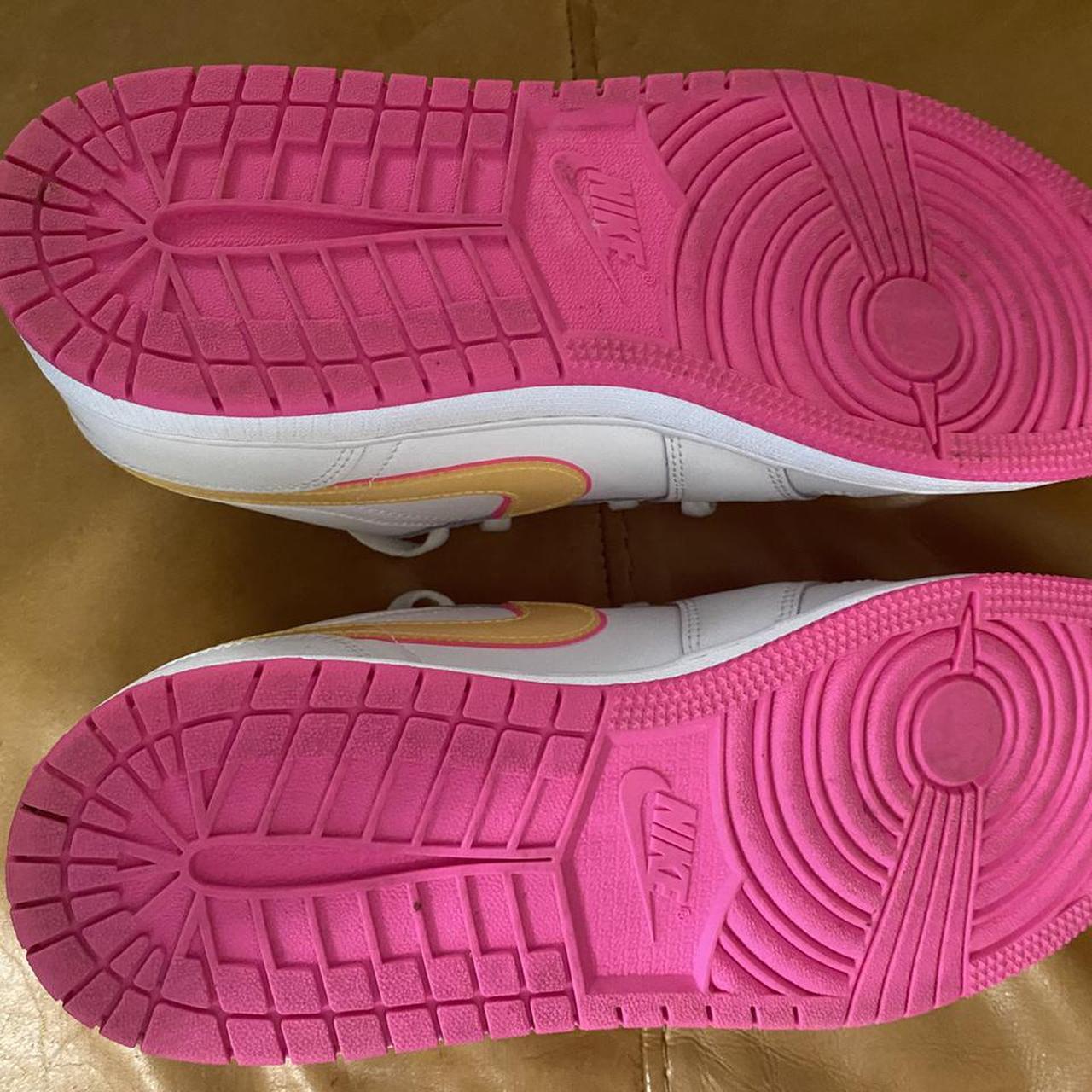 jordan 4 pink and yellow