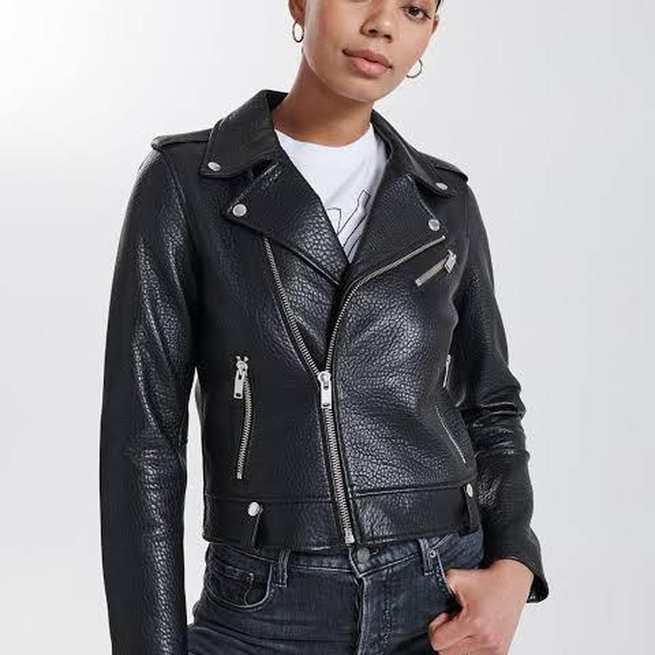 Ena Pelly Minimalist biker jacket. Size 10. Brand