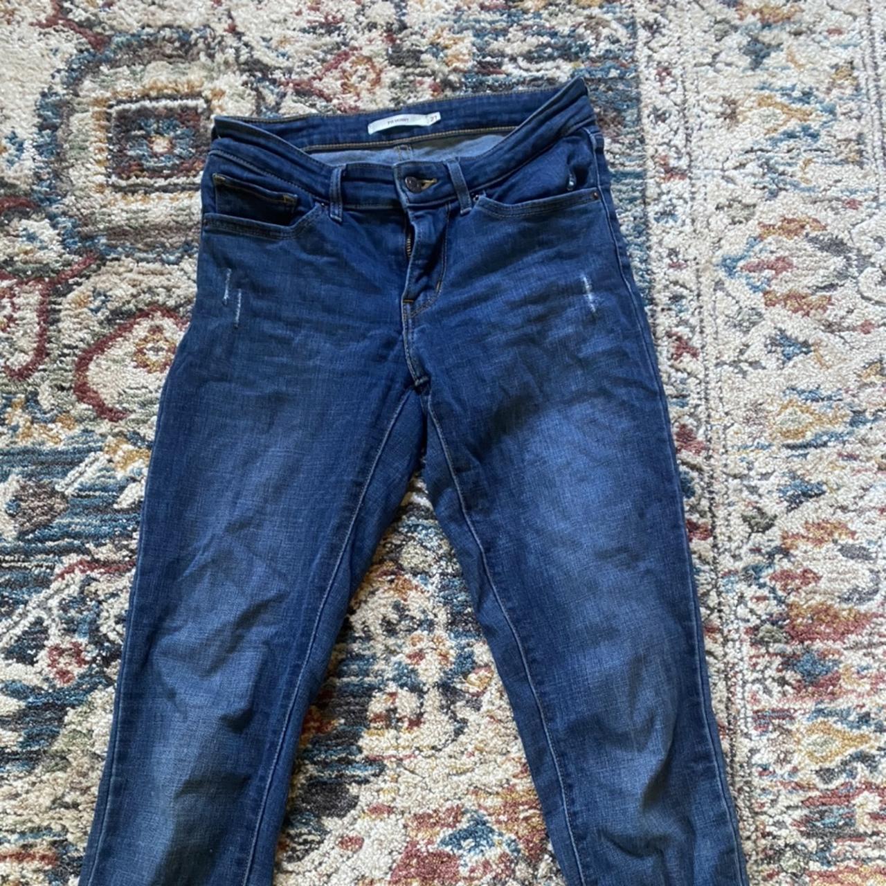 Dark wash levi jeans - Depop