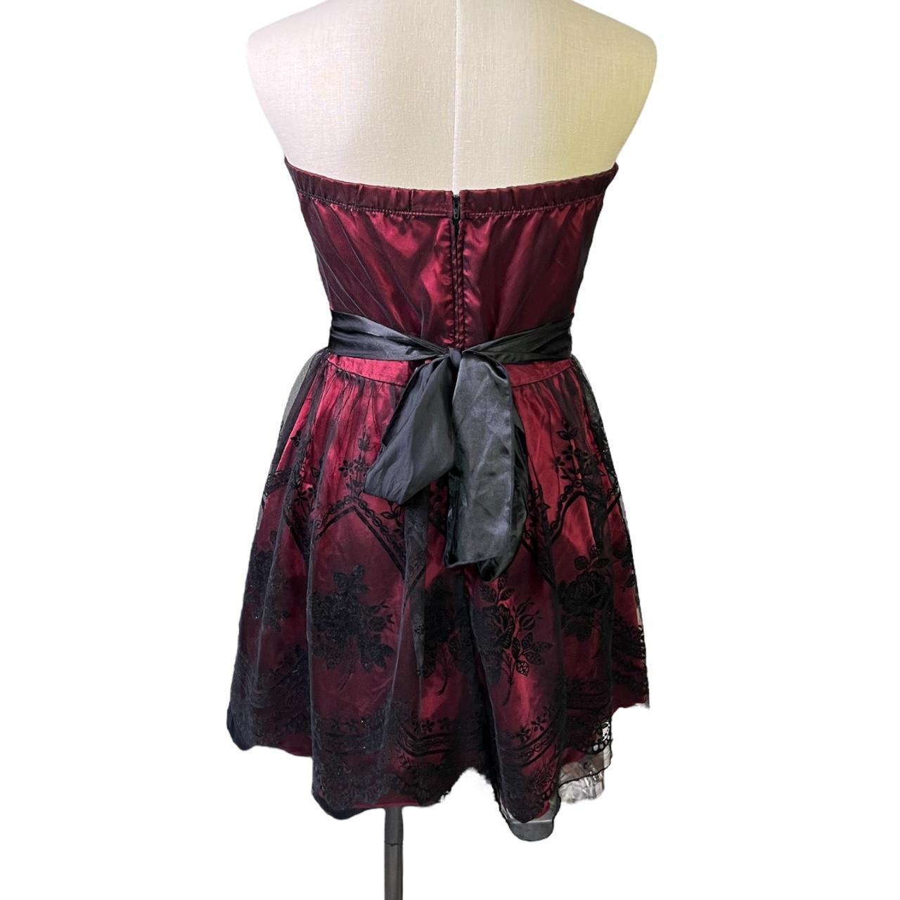 Y2K Dress Y2K Mail Goth Strapless Short... Depop