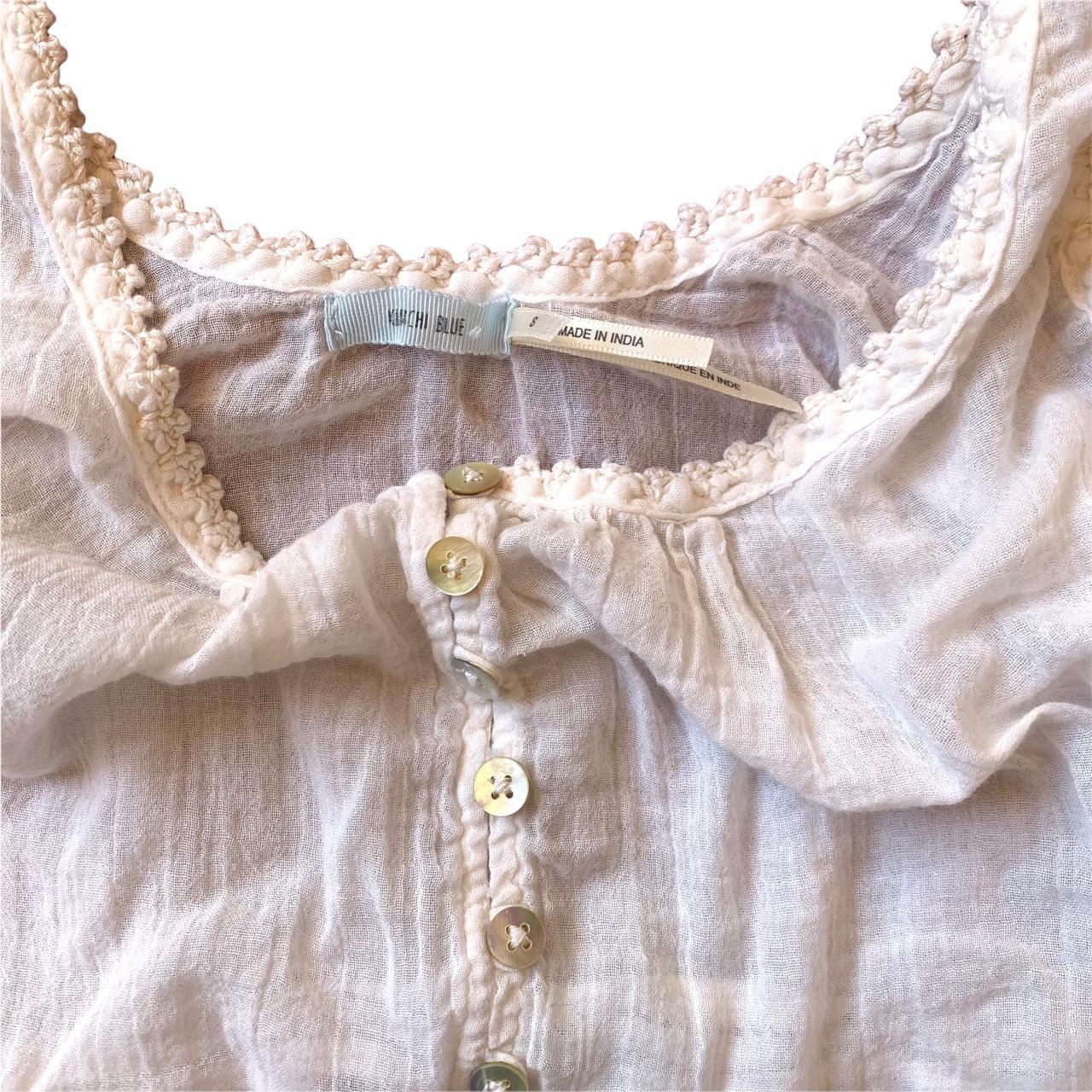 Kimchi Blue Women's White and Cream Vests-tanks-camis (2)