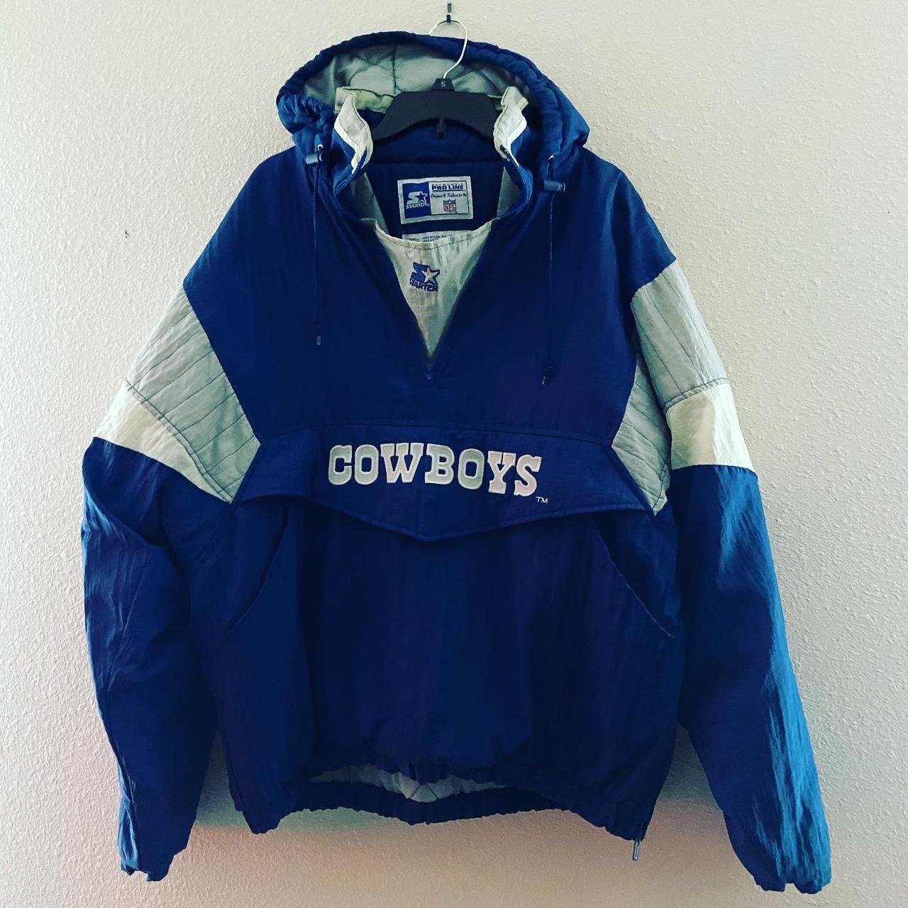 dallas cowboys throwback starter jacket