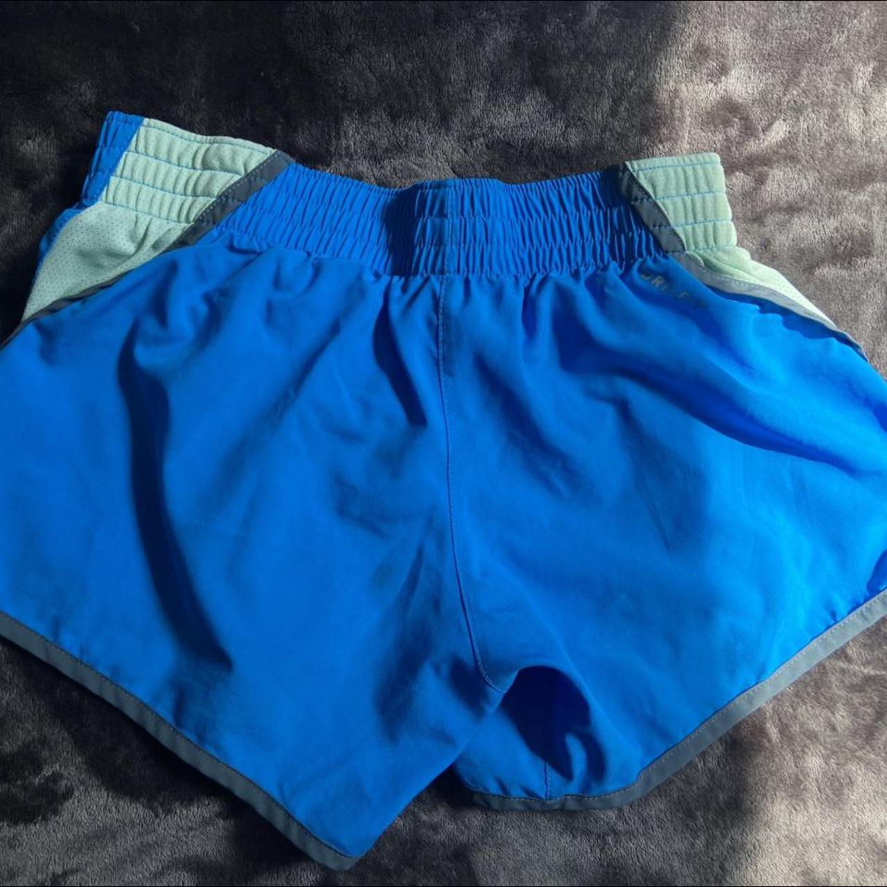womens nike shorts blue