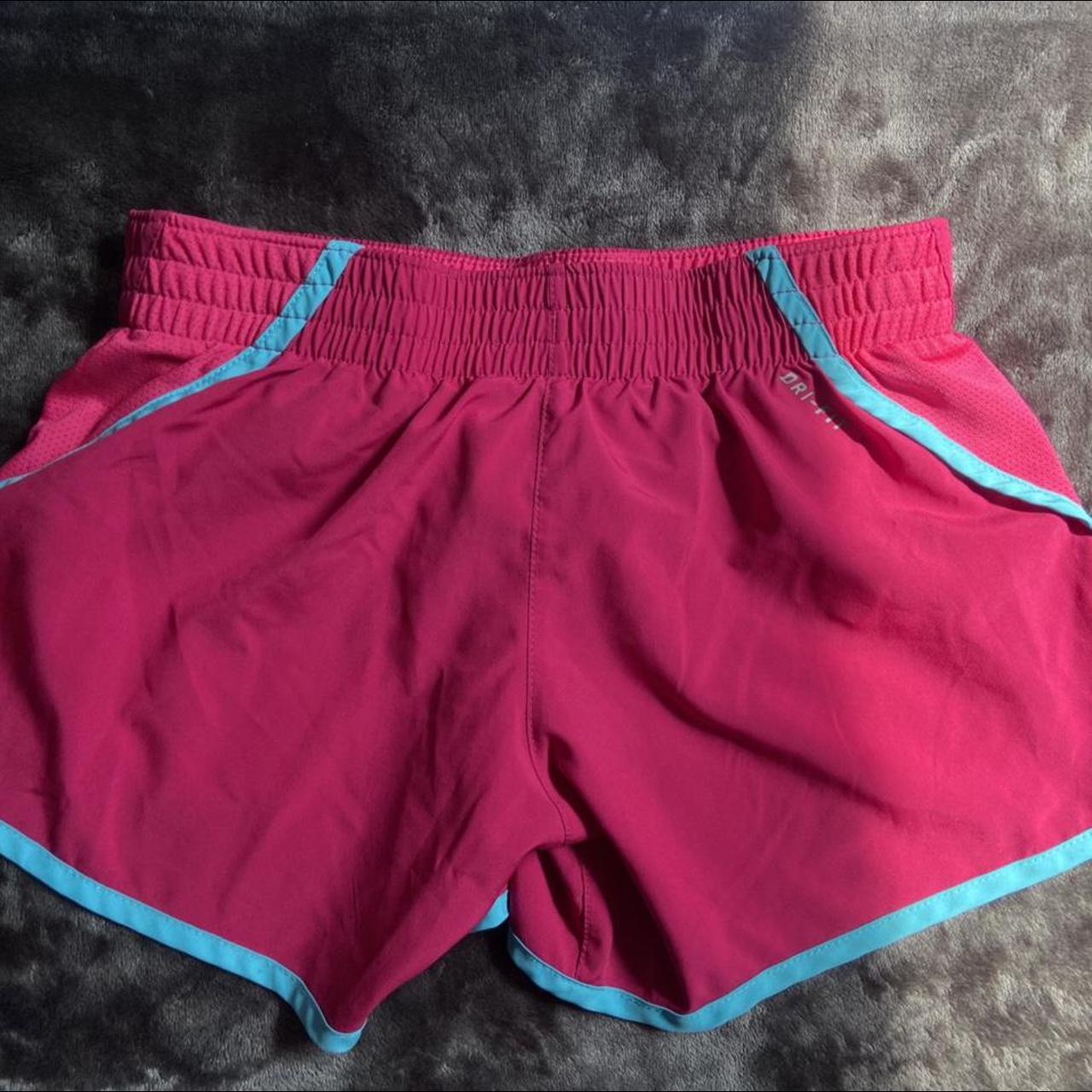 Nike Women's Pink and Blue Shorts | Depop