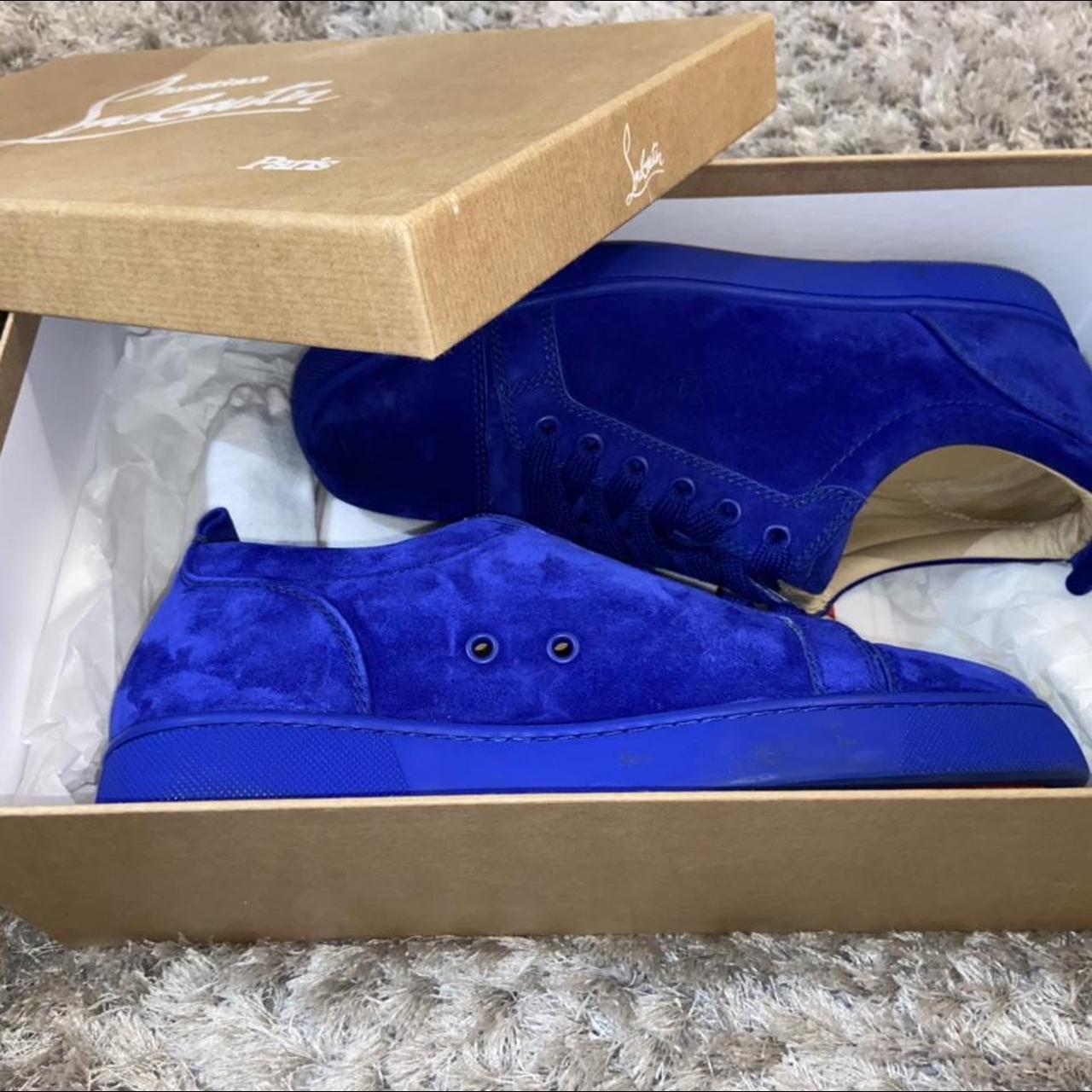 Royal blue christian louboutin sale