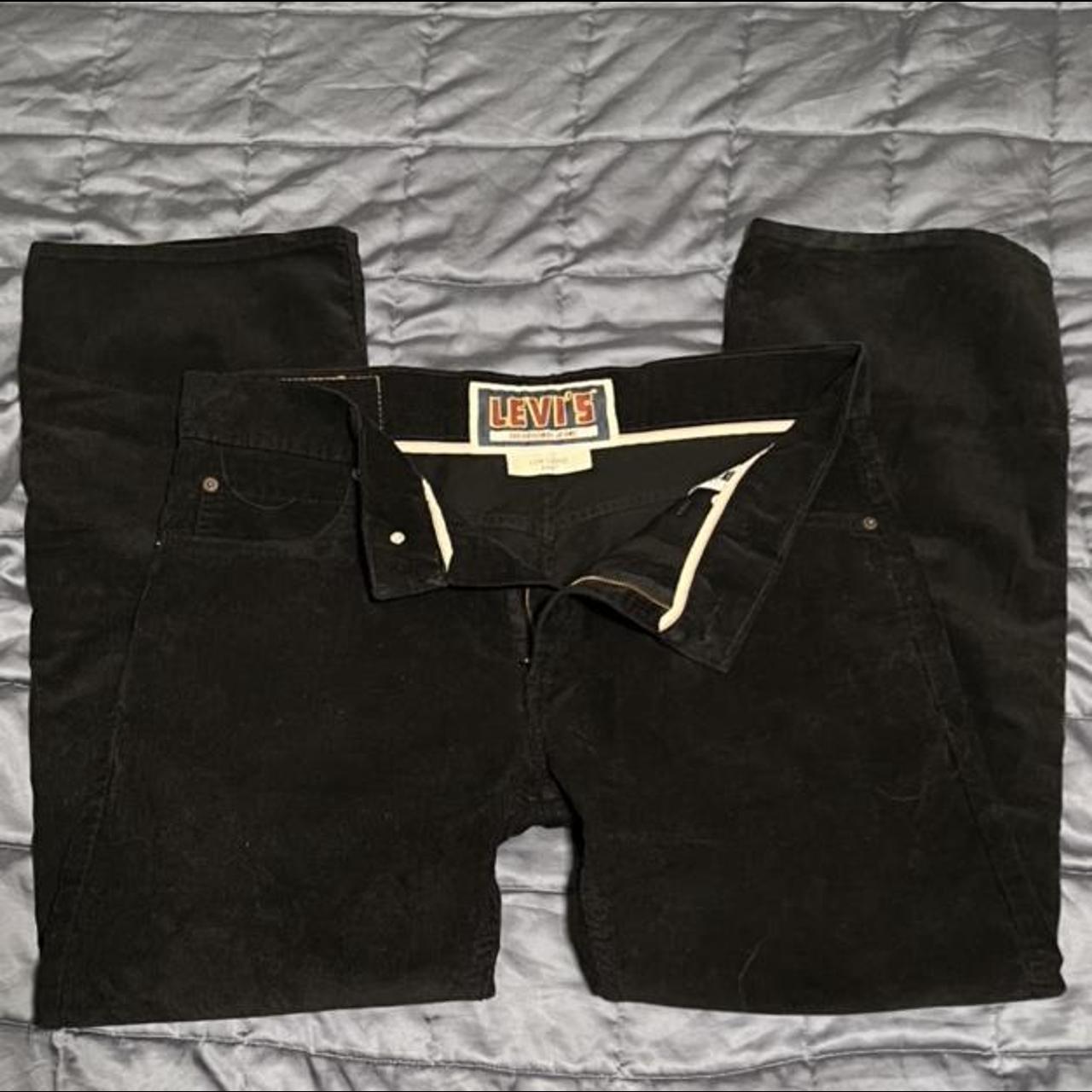 Vintage Levis. Black Corduroy Levis 549 in Great... Depop