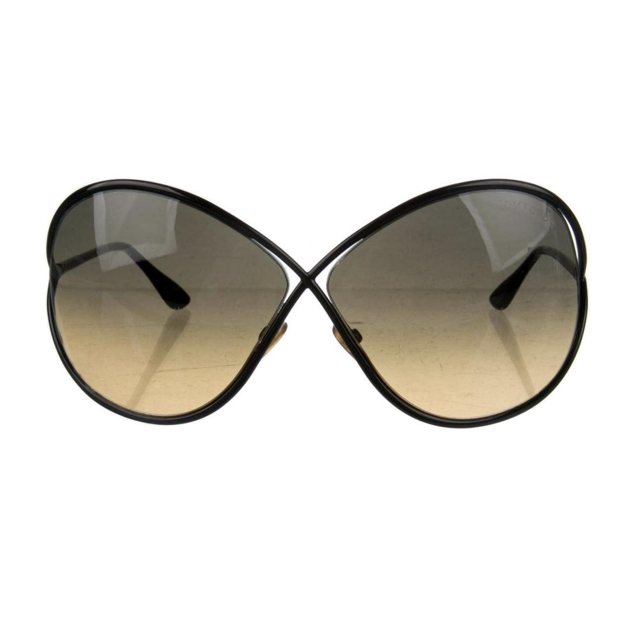 TOM FORD Women's Black and Brown Sunglasses