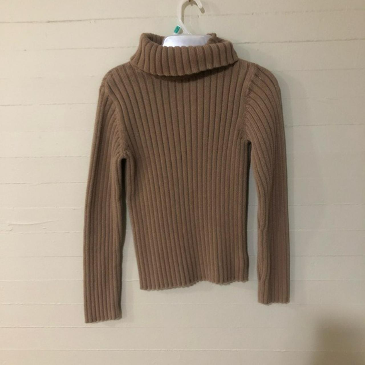 Eddie Bauer Turtleneck Sweater SZ S Ribbed... - Depop