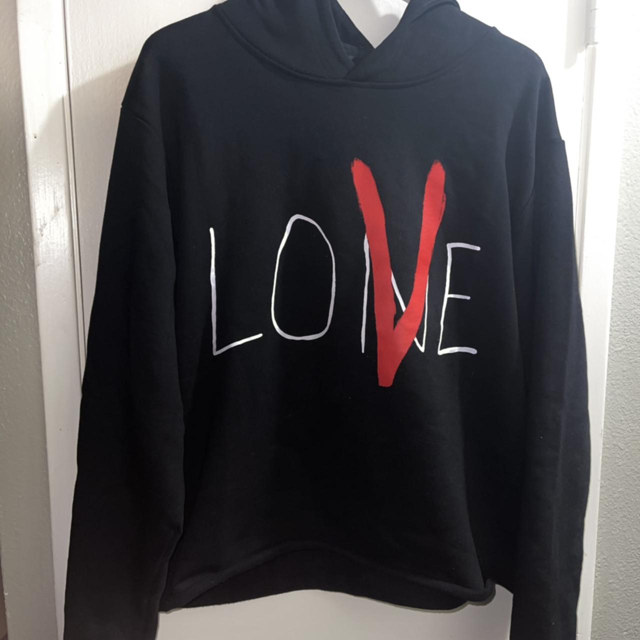 Vlone lone best sale love hoodie