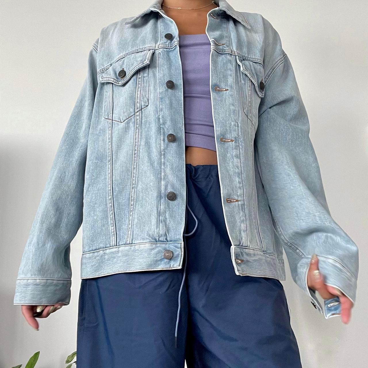 Acne Studios Women's Blue Jacket | Depop