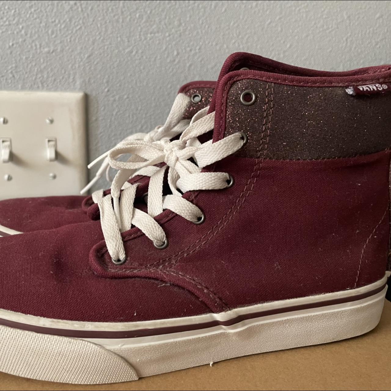 Burgundy vans for girls best sale