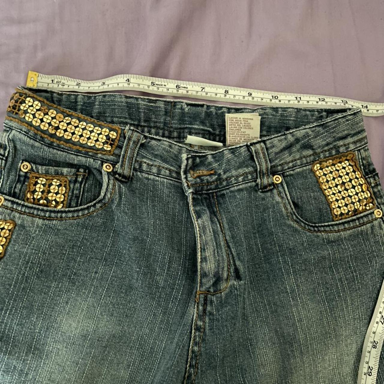 Vintage 90s y2k mary selling kate and ashley embellished sequin denim jeans