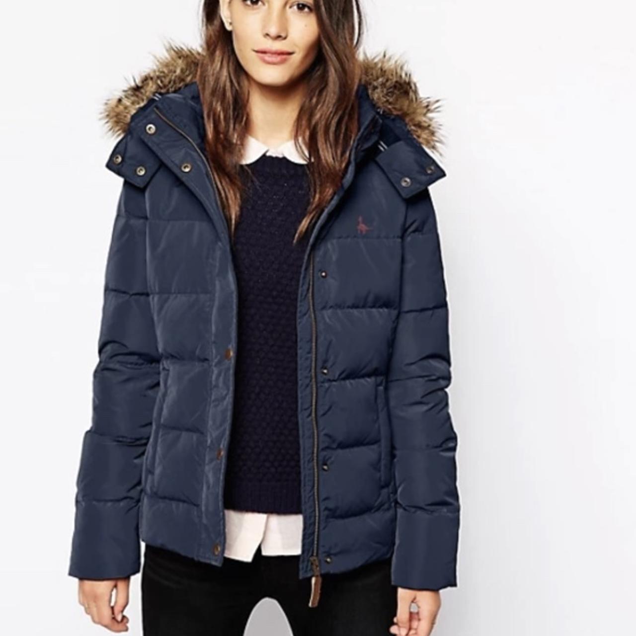 Navy Jack Wills Padded Jacket with detachable Depop
