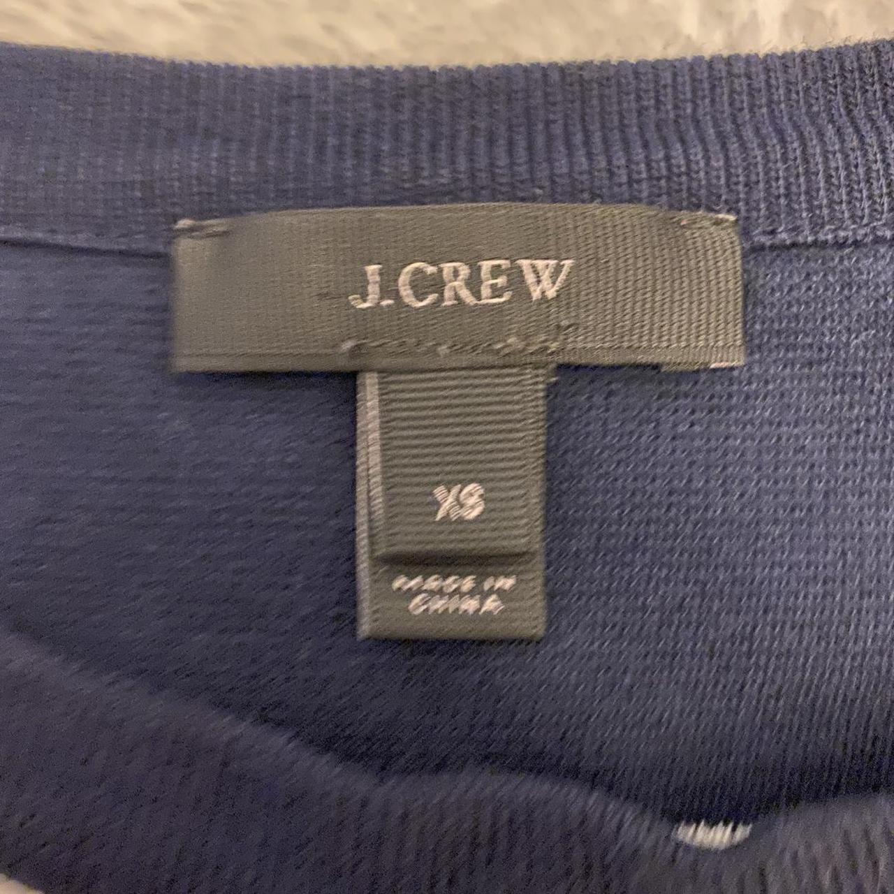 J Crew lightweight sweater •size is XS •wide navy... - Depop