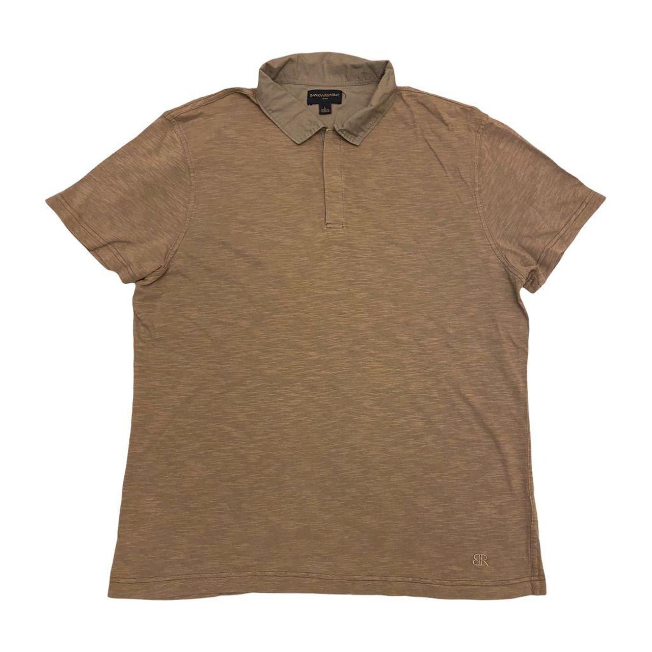 Banana Republic Men's Grey Poloshirts Depop