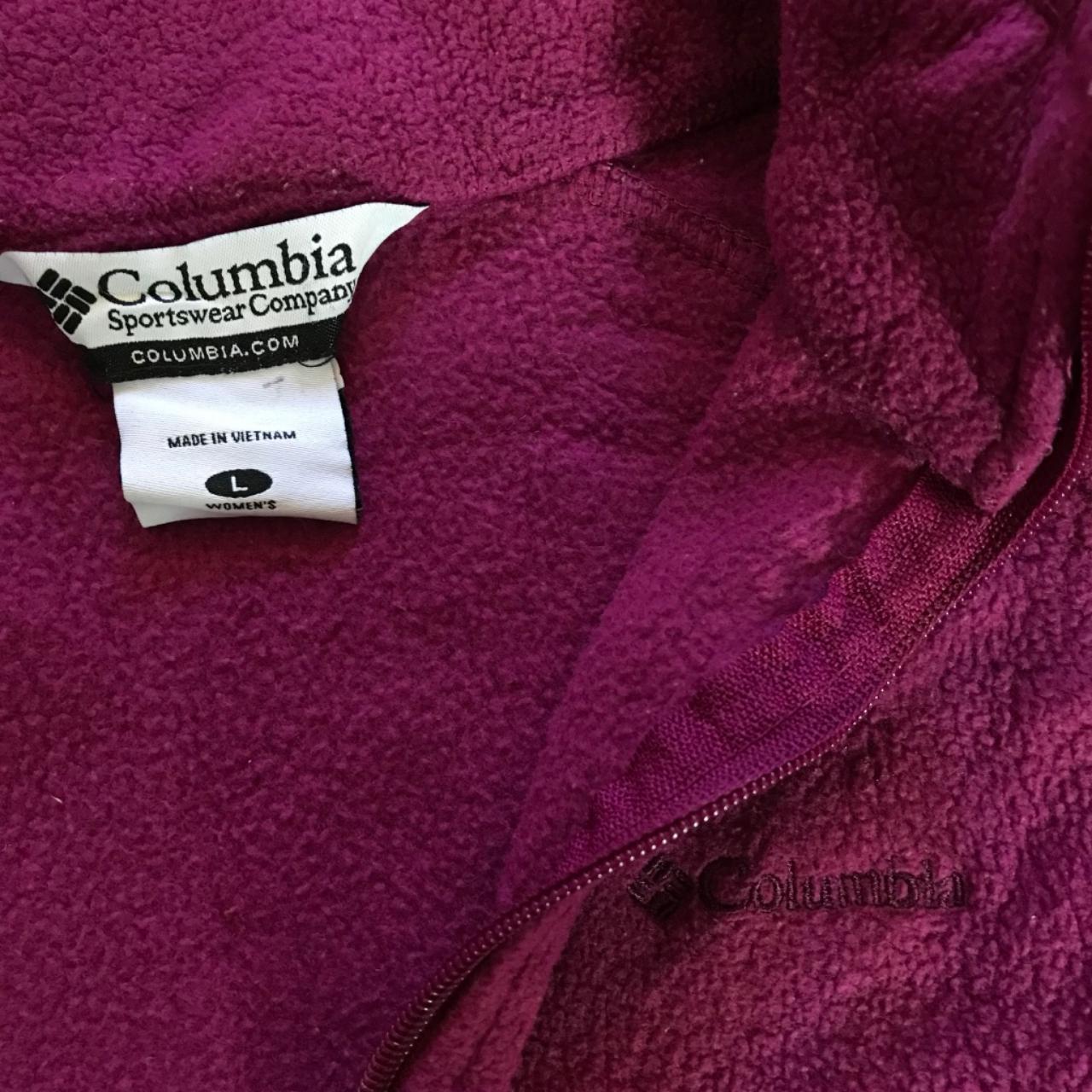 Vintage Late 90s Columbia Sportswear Women's Purple... - Depop