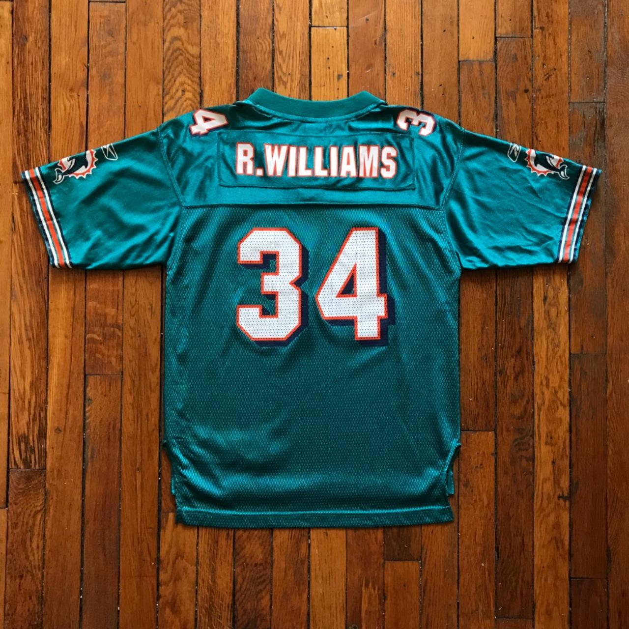 2007 MIAMI DOLPHINS BROWN #23 REEBOK ON FIELD JERSEY (HOME) XL - Classic  American Sports