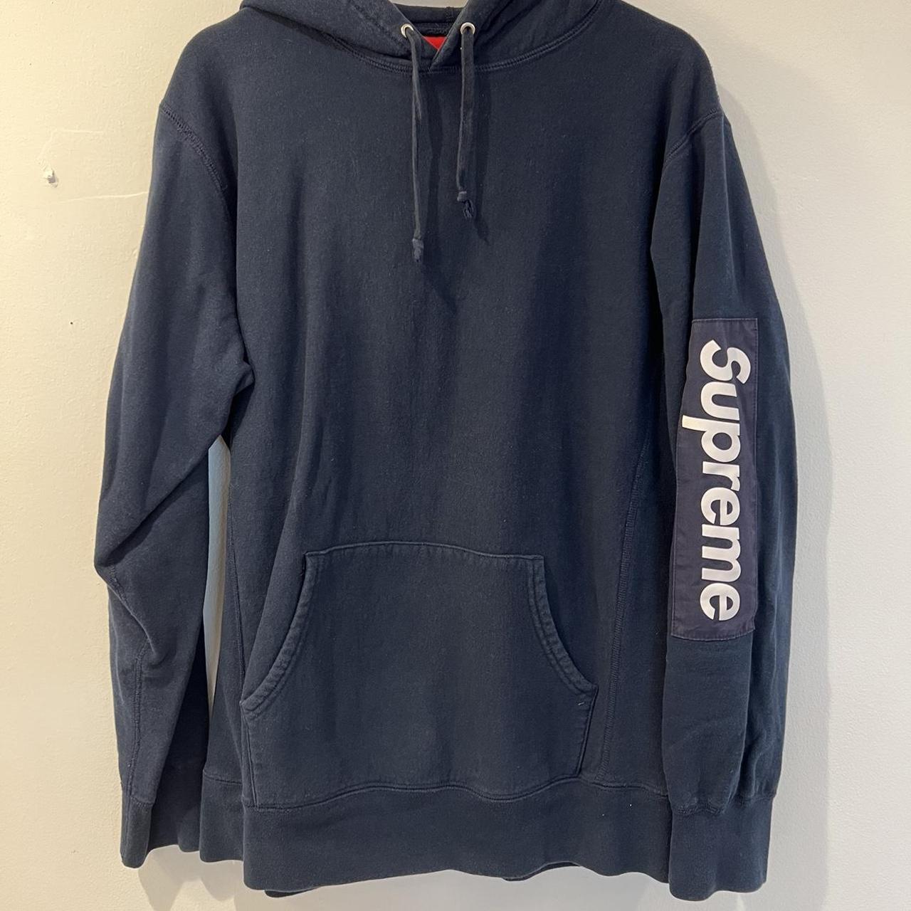 Used Supreme Sleeve Patch Hooded Sweatshirt from S/S... - Depop