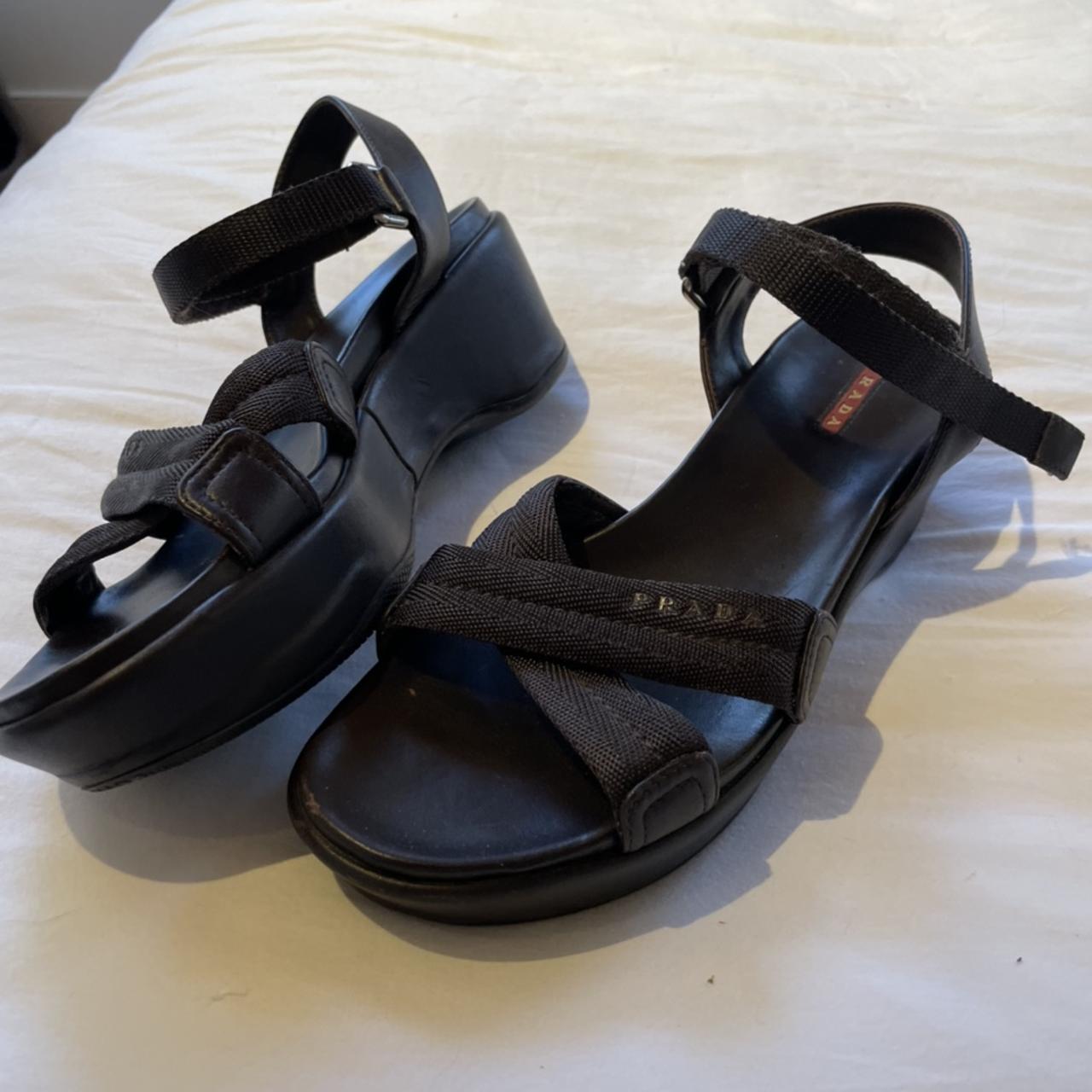 Prada sandals hot sale velcro